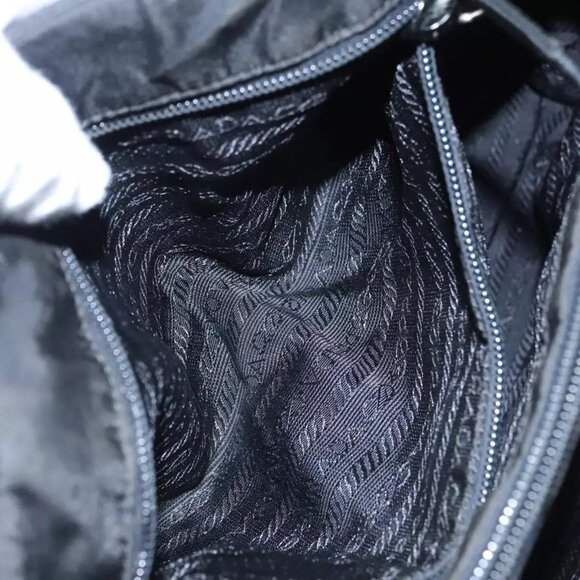 PRADA Hand Bag Nylon Black Auth - Picture 7 of 16